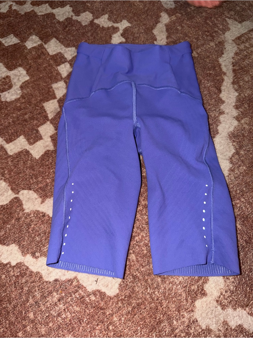 lululemon athletica Purple Bike Shorts with Reflective Dots